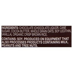 Endangered Species Chocolate Chocolate Oat Milk Rice Crisp + Dark Chocolate 55% Cocoa 12/3 OZ [UNFI #2506509] [ebt] T