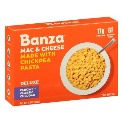 Banza Mac & Cheese Deluxe Made With Chickpea Pasta Classic Cheddar 6/11 OZ [UNFI #2347466] [ebt]