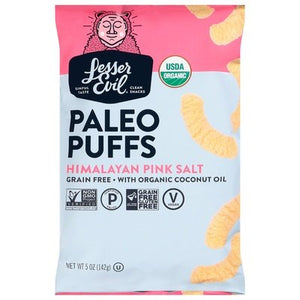 Lesser Evil Paleo Puffs Himalayan Pink Salt 9/5 OZ [UNFI #2203354] [ebt]