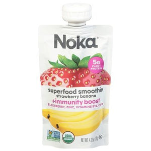 Noka Superfood Smoothie Strawberry Banana 6/4.22 OZ [UNFI #2790822] [ebt]