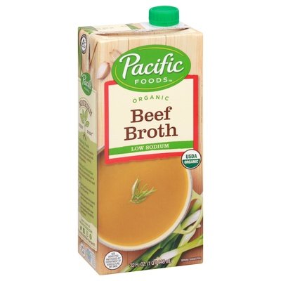 Pacific Foods Beef Broth Low Sodium Organic 12/32 OZ [UNFI #0422691] [ebt]