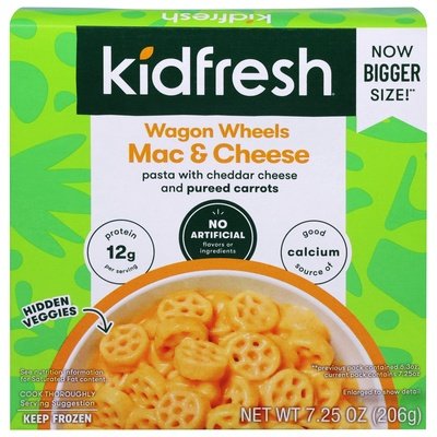 Kidfresh Wagon Wheel Mac + Cheese 8/7.25 OZ [UNFI  #2830677]