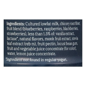 Chobani Yogurt Shake Greek 1% Milkfat Low-Fat Mixed Berry Vanilla 8/10 OZ [UNFI #2612711] [ebt]