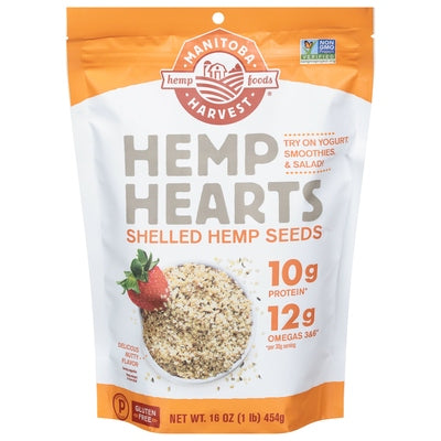 Manitoba Harvest Hemp Seeds Shelled Nutty Flavor 16 OZ [UNFI #1042092] [ebt]