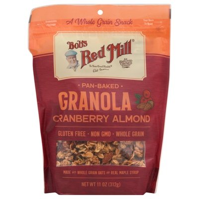Bobs Red Mill Granola Cranberry Almond Pan-Baked 6/11 OZ [UNFI #2442622] [ebt]