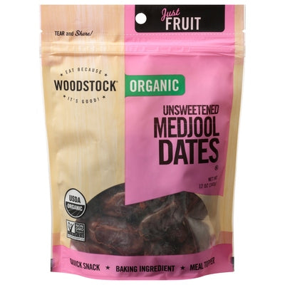 Woodstock Madjool Dates Unsweetened 8/12 OZ [UNFI #1092931] [ebt]