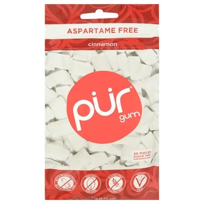 Pur Gum Chewing Gum Aspartame Free Sugar Free Cinnamon 12/2.72 OZ [UNFI #2230365] [ebt] T