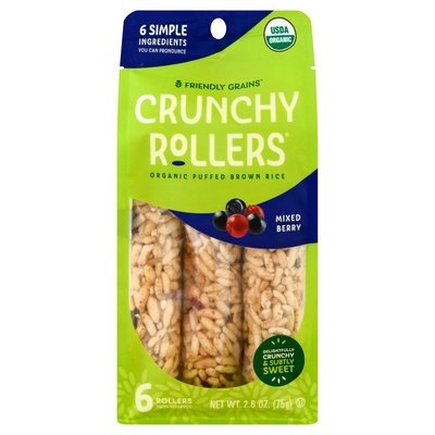 Crunchy Rice Rollers Crunchy Rollers Mixed Berry 8/2.6 OZ [UNFI #2303881] [ebt]