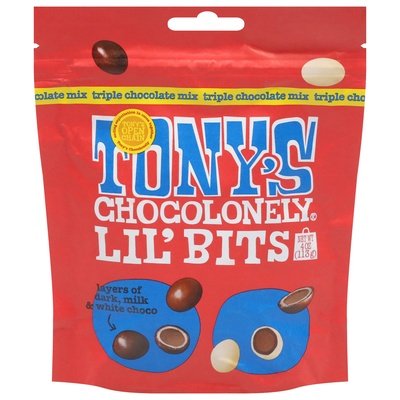 Tonys Chocolonely Lil Bits Triple Chocolate Mix 8/4 OZ [UNFI #3017399] [ebt] T