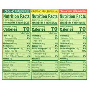 Gogo Squeez Applesauce Organic Assorted 6/12/3.2OZ [UNFI #1645233] [ebt]