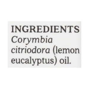 Aura Cacia Pure Essential Oil Dispelling Lemon Eucalyptus 1/.5 OZ [UNFI #604272] T