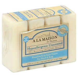 A La Maison Soap Hypoallergenic For Hand & Body Value Pack 1/4/3.5 Z [UNFI #0702894] T
