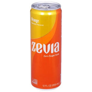 Zevia Soda Zero Sugar Orange 12/12 OZ [UNFI #2819241] [ebt] T