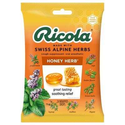 Ricola Cough Drops Honey Herb 12/24 PC [UNFI #2885820] [ebt] T