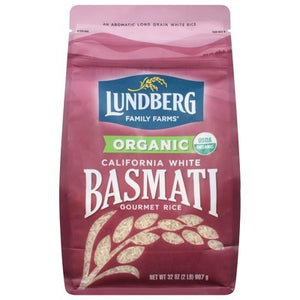 Lundberg Family Farms Rice Gourmet Organic Basmati California White 6/2 LB [UNFI #1166917] [ebt]