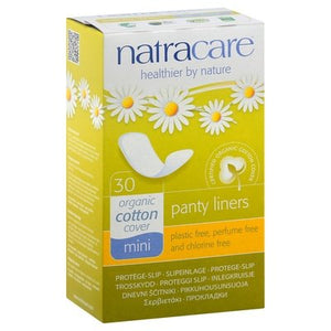 Natracare Panty Liners Organic Cotton Cover Mini 30 Ct [UNFI #0507764] T