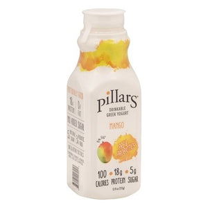 Pillars Yogurt Greek Drinkable Mango 8/12 OZ [UNFI #2400372] [ebt]
