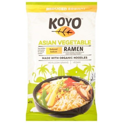 Koyo Ramen Reduced Sodium Asian Vegetable 12/2.1 OZ [UNFI #1186774] [ebt]