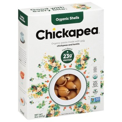 Chickapea Pasta Shells Organic 6/8 OZ [UNFI #2133163] [ebt]