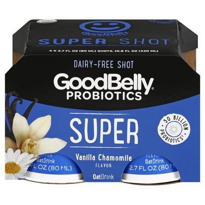 Good Belly Oat Drink Vanilla Chamomile Flavor Super 6/4/2.7 OZ [UNFI #1469113] [ebt] T