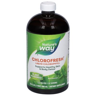 Natures Way Liquid Chlorophyll Mint Flavored 16 OZ [UNFI #0467100] T