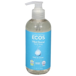 Ecos Hand Soap Plant Powered Free & Clear 6/11.5 OZ [UNFI #2704773] T