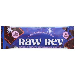 Raw Revolution Protein Bar Double Chocolate Brownie Batter 12/1.6 OZ [UNFI #2146397] [ebt]