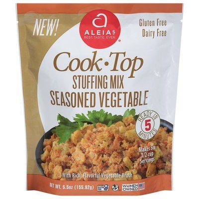 Aleias Stuffing Mix Seasoned Vegetable 6/5.5 OZ [UNFI #2842300] [ebt]