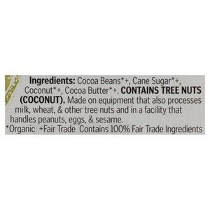 Theo Chocolate Dark Chocolate Organic Coconut 70% 12/3 OZ [UNFI #107599] [ebt] T