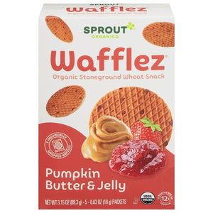 Sprout Wafflez Pumpkin Butter & Jelly 10/5/.63Z [UNFI #2623486] [ebt]