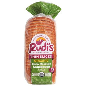 OG2 Rudis Organic Bakery Rocky Mountain Sourdough Thin Sliced 8/18 OZ [UNFI  #2686657]