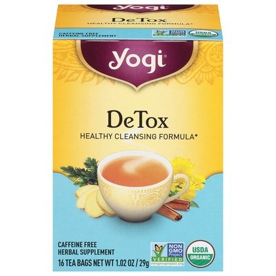Yogi Herbal Supplement Caffeine Free Detox Tea Bags 6/16 BAG [UNFI #355057] [ebt]