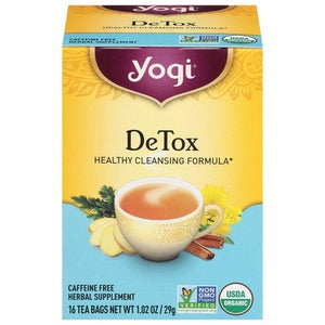 Yogi Herbal Supplement Caffeine Free Detox Tea Bags 6/16 BAG [UNFI #355057] [ebt]