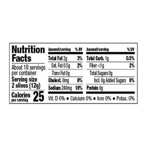 Jeffs Garden Castelvetrano Olives Whole 6/7.5 OZ [UNFI #1142751] [ebt]