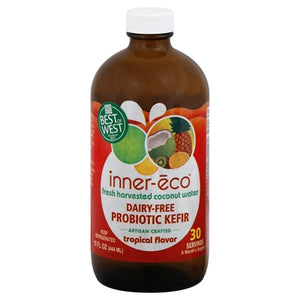 Inner-Eco Kefir Probiotic Dairy-Free Tropical Flavor 6/15 OZ [UNFI #3066750] [ebt] T
