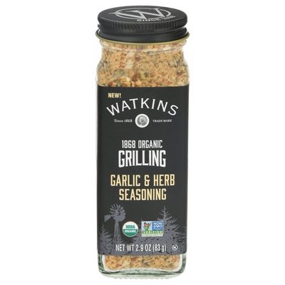 Watkins Seasoning Organic Garlic & Herb Grilling 3/2.9 OZ [UNFI #2726602] [ebt]