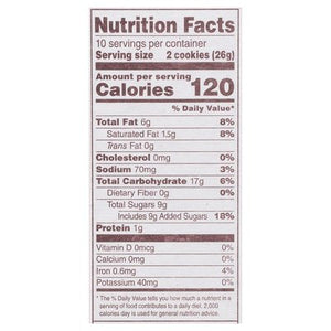 Back To Nature Cookies Chocolate Chunk 6/9.5 OZ [UNFI #1518349] [ebt]