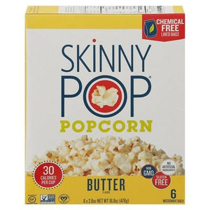 Skinnypop Popcorn Popcorn Butter Flavor 6/6/2.8 OZ [UNFI #2446128] [ebt]