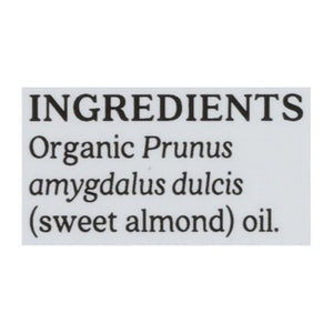 Aura Cacia Skin Care Oil Organic Everyday Care Sweet Almond 1/4 OZ [UNFI #318790] T