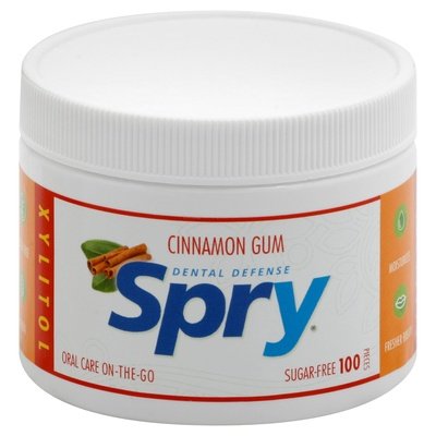 Spry Gum Sugarfree Cinnamon 100 CT [UNFI #1709971] [ebt] T