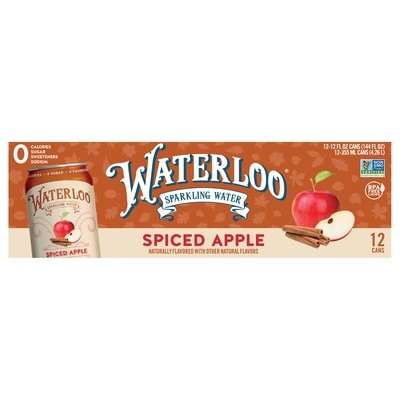 Waterloo Sparkling Water Spiced Apple 2/12/12 Z [UNFI #2864569] [ebt] T