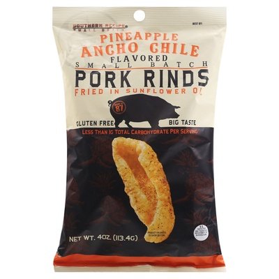 Southern Recipe Small Batch Pork Rinds Pineapple Ancho Chile Flavored 6/4 OZ [UNFI #2721694] [ebt]