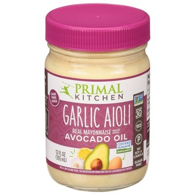 Primal Kitchen Mayonnaise Garlic Aioli 6/12 OZ [UNFI #2259646] [ebt]