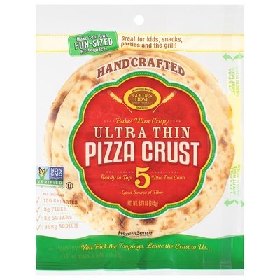 Golden Home Pizza Crust Handcrafted Ultra Thin 10/8.75 Z [UNFI #2510485] [ebt]