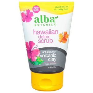 Alba Botanica Scrub Detox Hawaiian Volcanic Clay 1/4 OZ [UNFI #1909910] T