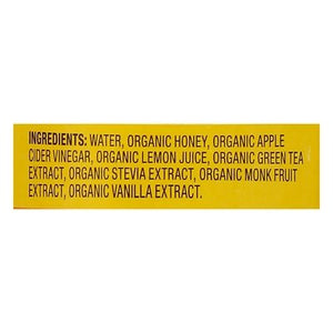 Bragg Apple Cider Vinegar Organic Honey & Green Tea Prebiotic 12/16 OZ [UNFI #2649176] [ebt]