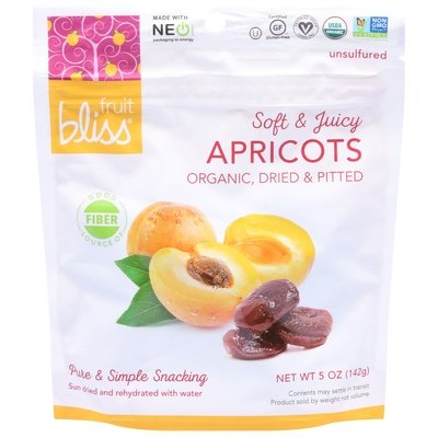 Fruit Bliss Apricots Organic Dried & Pitted 6/5 OZ [UNFI #1569193] [ebt]