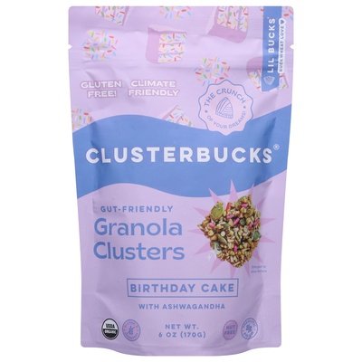 Lil Bucks Granola Clusters Birthday Cake 6/6 OZ [UNFI #3021870] [ebt]