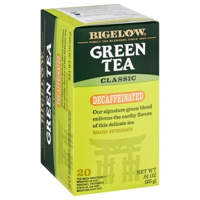 Bigelow Green Tea Classic Decaffeinated Bags 6/20 Bag [UNFI #0592956] [ebt]