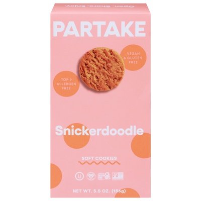 Partake Foods Cookies Soft Snickerdoodle 6/5.5 OZ [UNFI #2941094] [ebt]